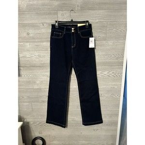 NWT‎ Michael Kors Midnight Dark Wash Stretch Selma Bootcut Jeans - Size 6